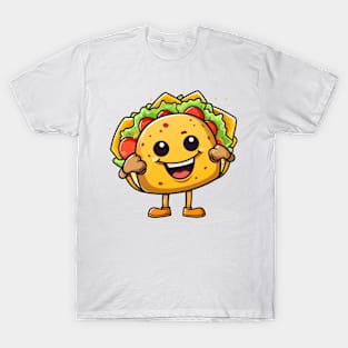 kawaii Taco cehees T-Shirt cute potatofood funny T-Shirt